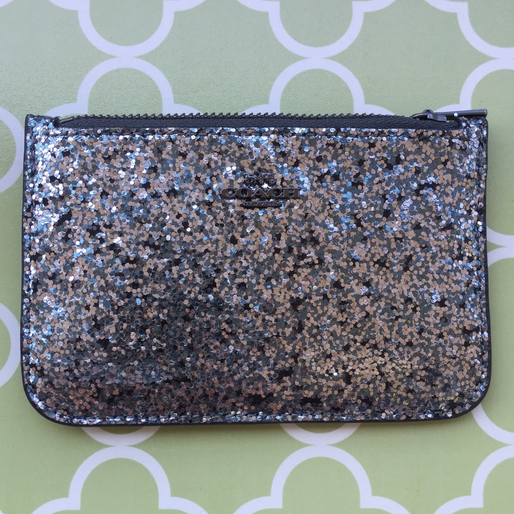 NWT Coach Card Case in Glitter ✨